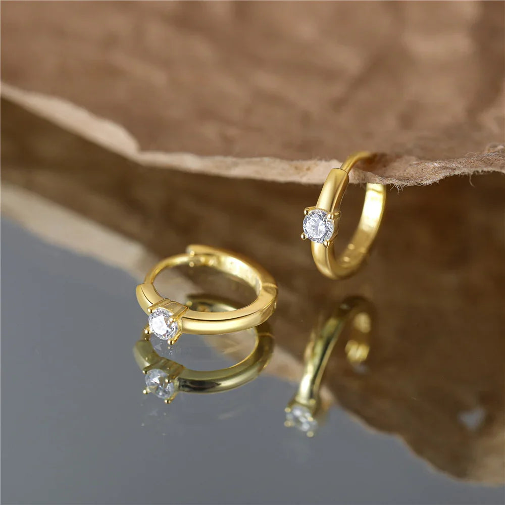 Helena Diamond Hoop Earrings