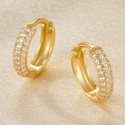 Amalia Pavé Hoop Earrings