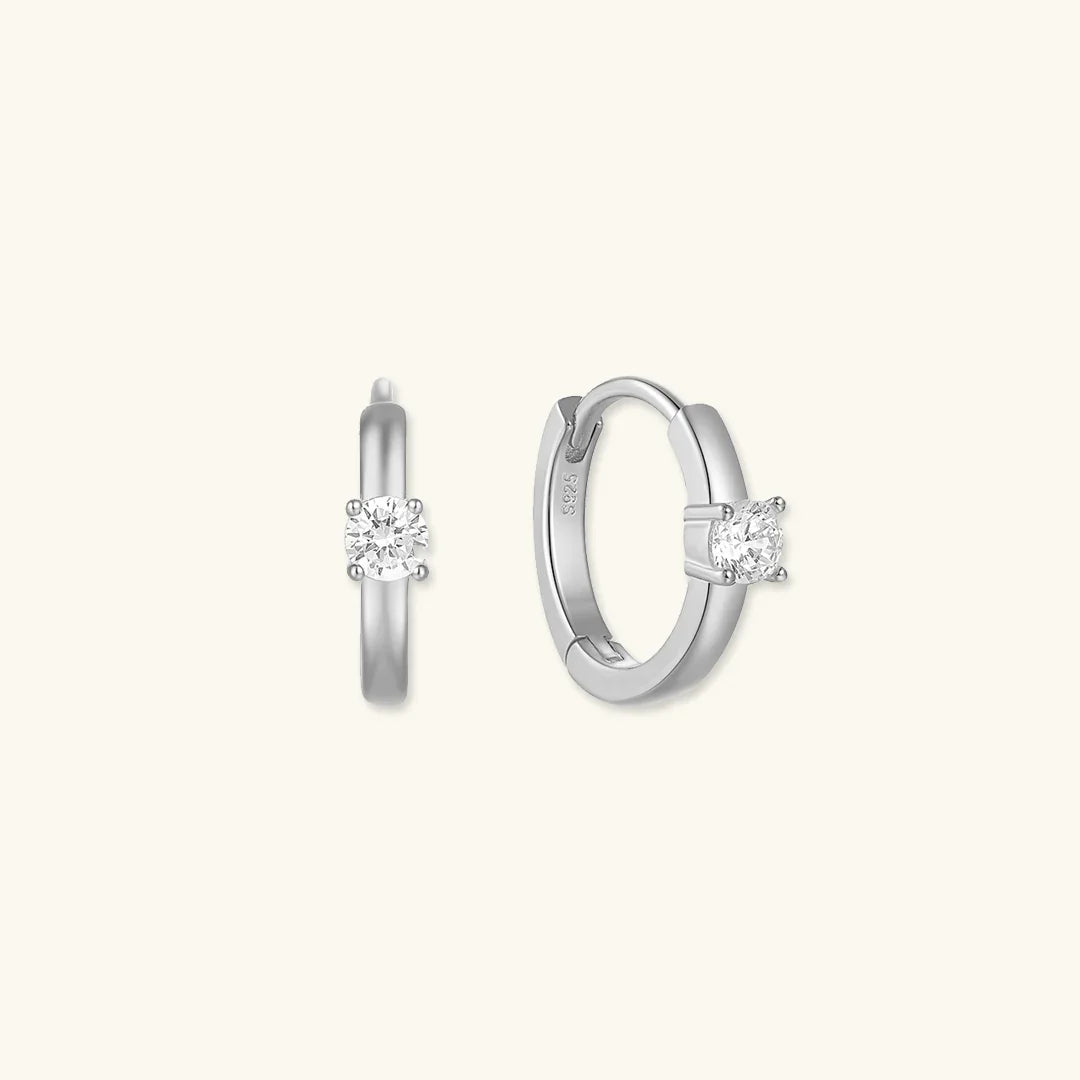Helena Diamond Hoop Earrings