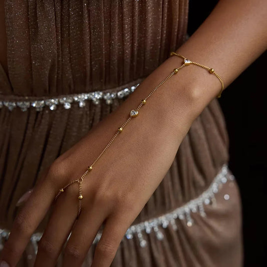 Lily Gold Hand Chain