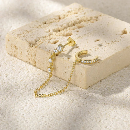 Eleonore Chain Cuff Earrings