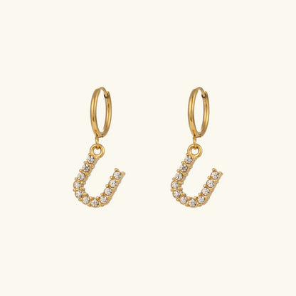 Lily Initial Drop Earrings