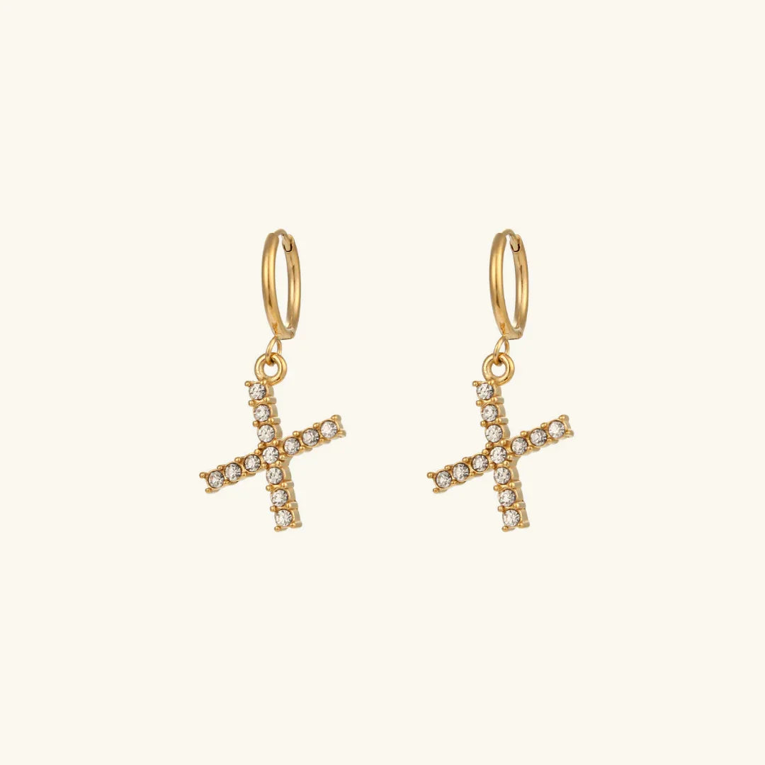 Lily Initial Drop Earrings