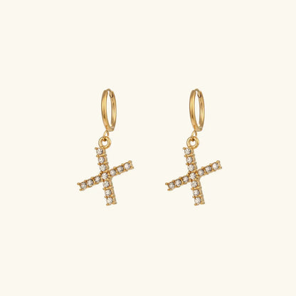 Lily Initial Drop Earrings