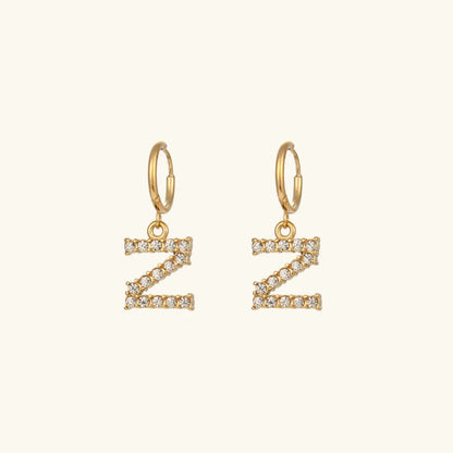 Lily Initial Drop Earrings