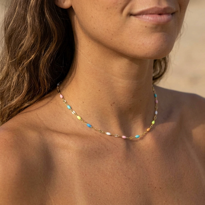 Iris Rainbow Choker