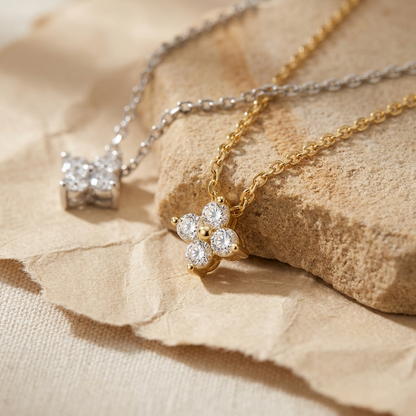 Georgina Crystal Flower Necklace