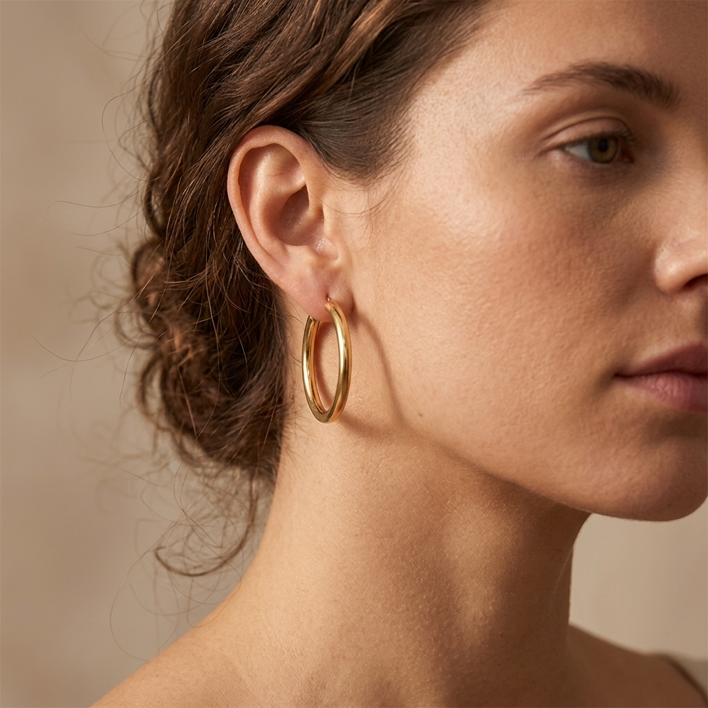 Charlotte Grand Hoop Earrings
