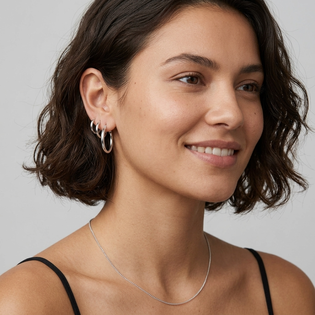 Charlotte Grand Hoop Earrings