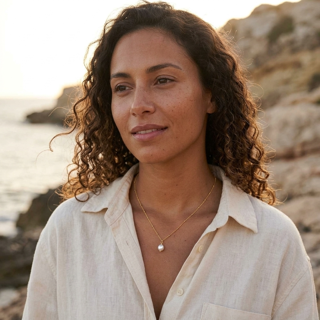 Calypso Pearl Drop Necklace