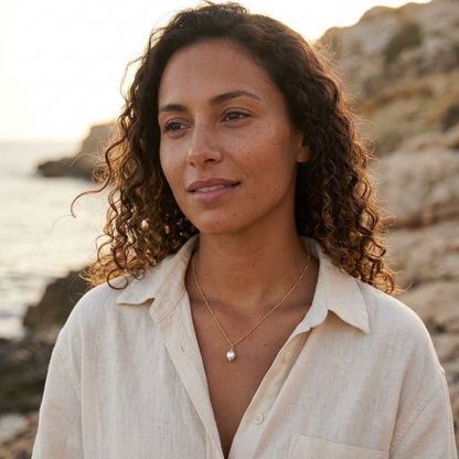 Calypso Pearl Drop Necklace