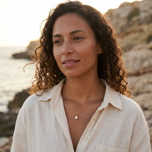 Calypso Pearl Drop Necklace