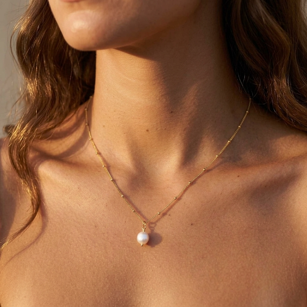 Calypso Pearl Drop Necklace