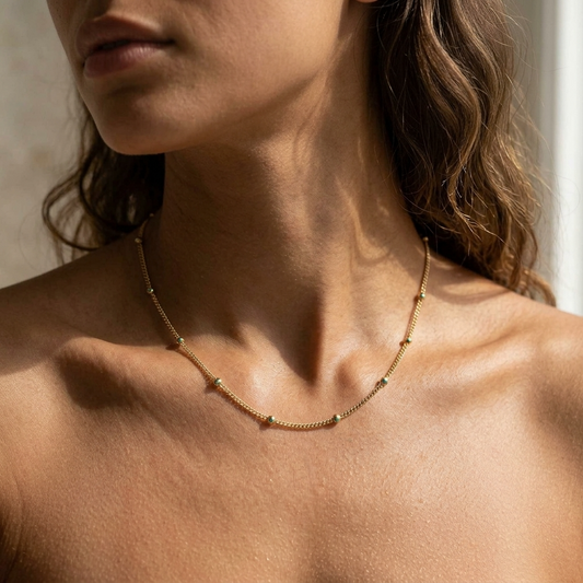 Beatrice Beaded Chain Necklace