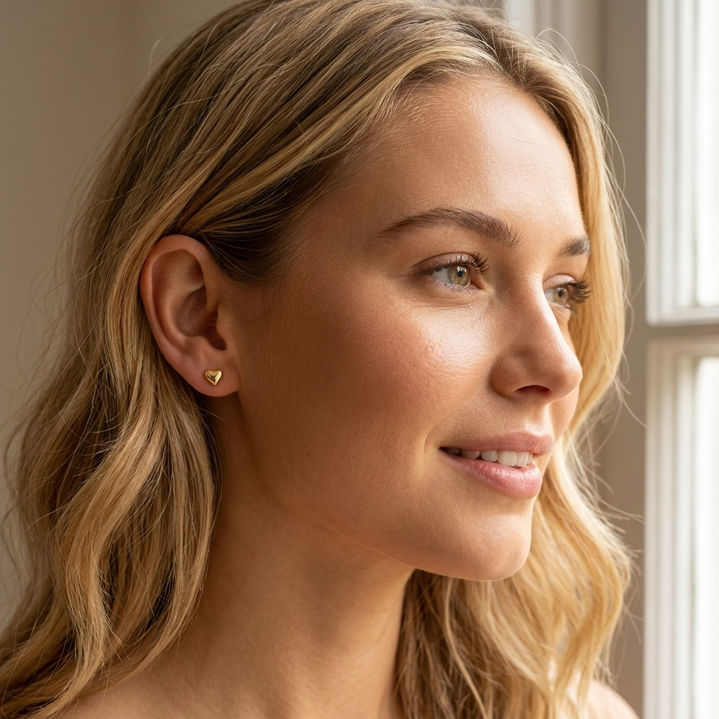 Hannah Gold Stud Earrings