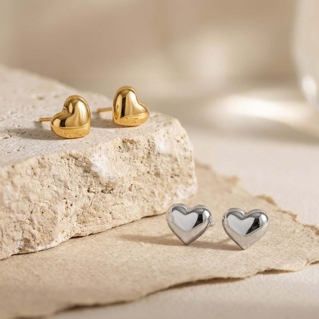Hannah Gold Stud Earrings