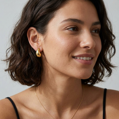 Elena Gold Teardrop Earrings