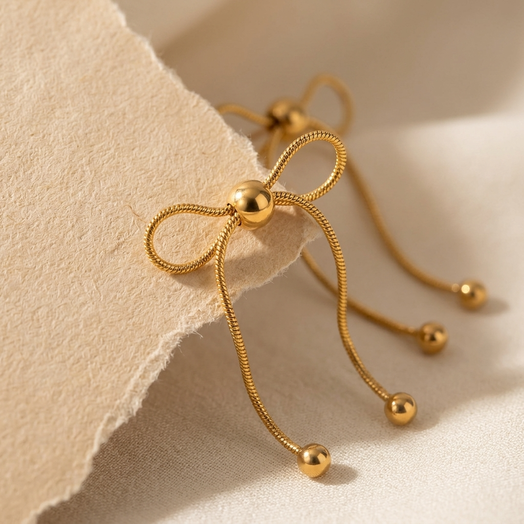 Diana Ribbon Drop Earrings