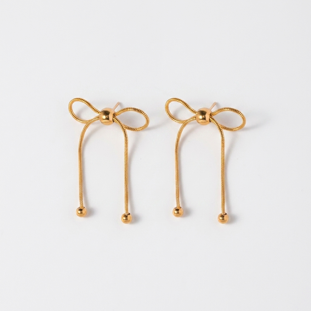 Diana Ribbon Drop Earrings