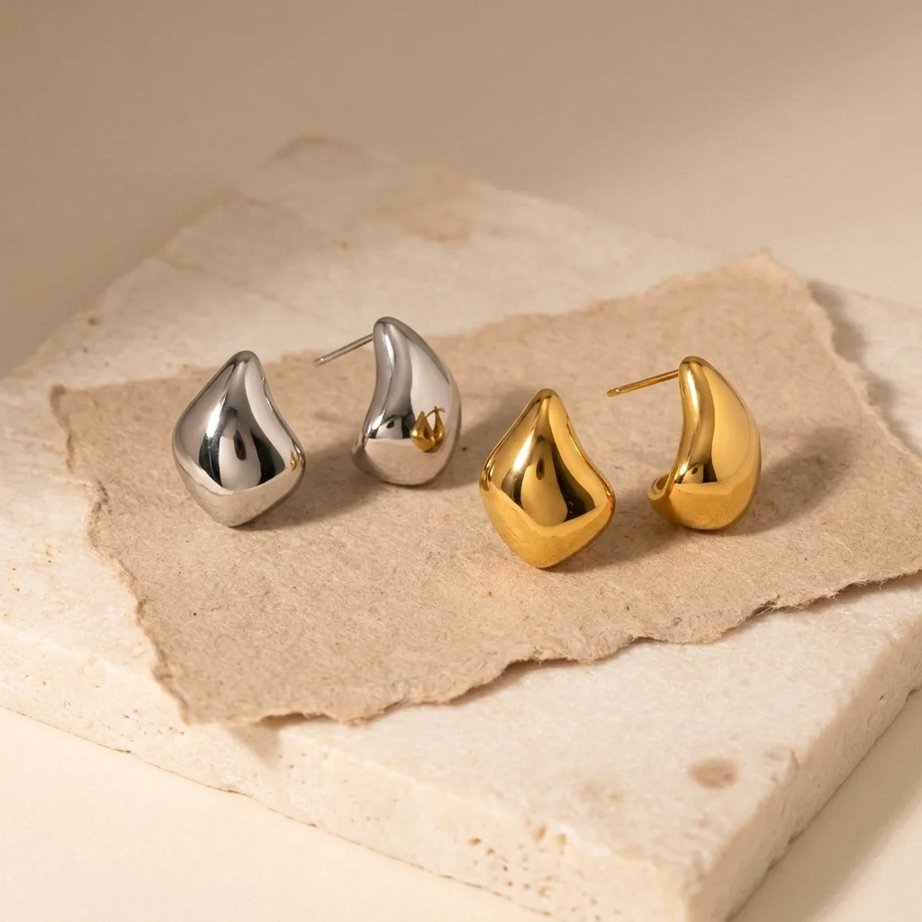 Mathilde Gold Drop Earrings
