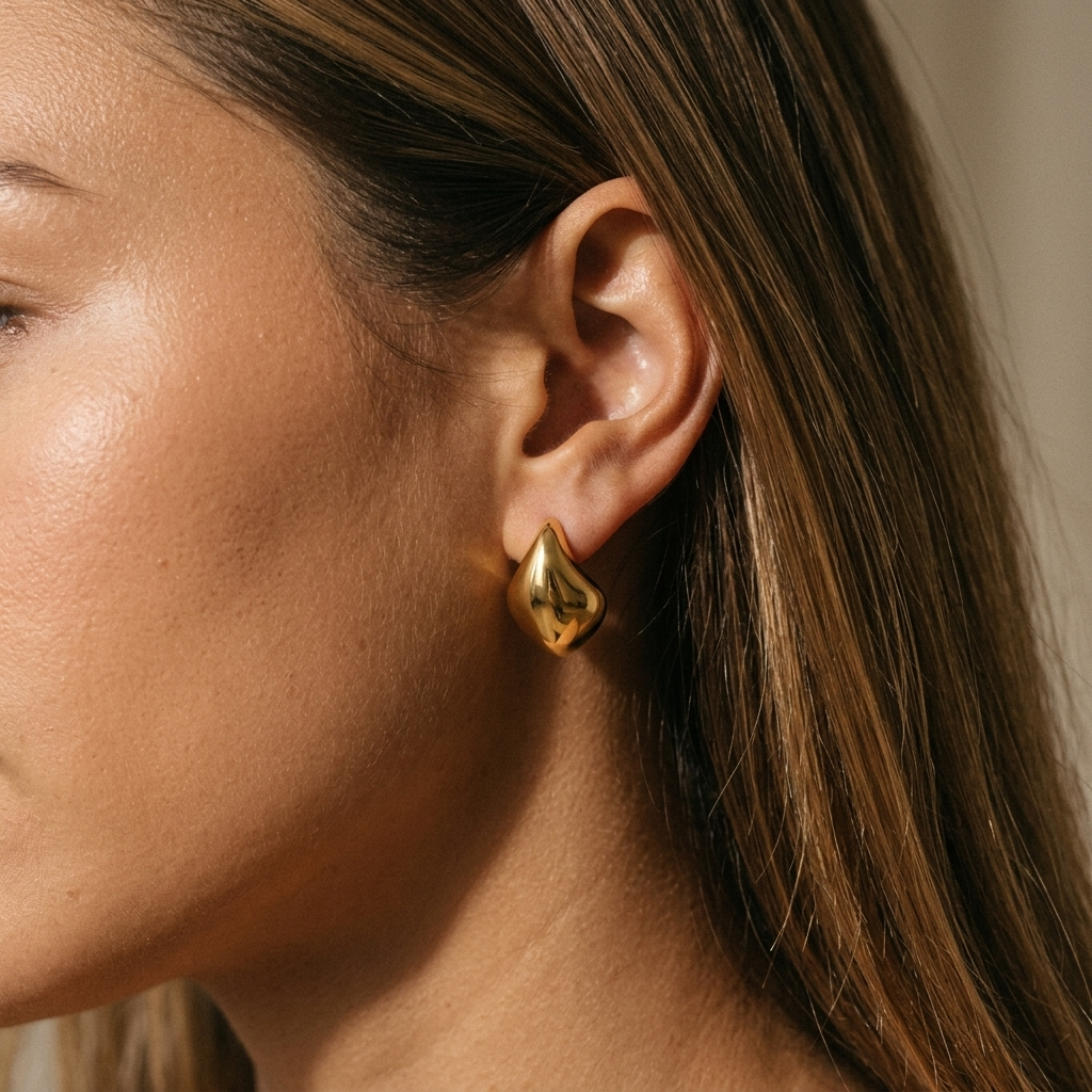 Mathilde Gold Drop Earrings