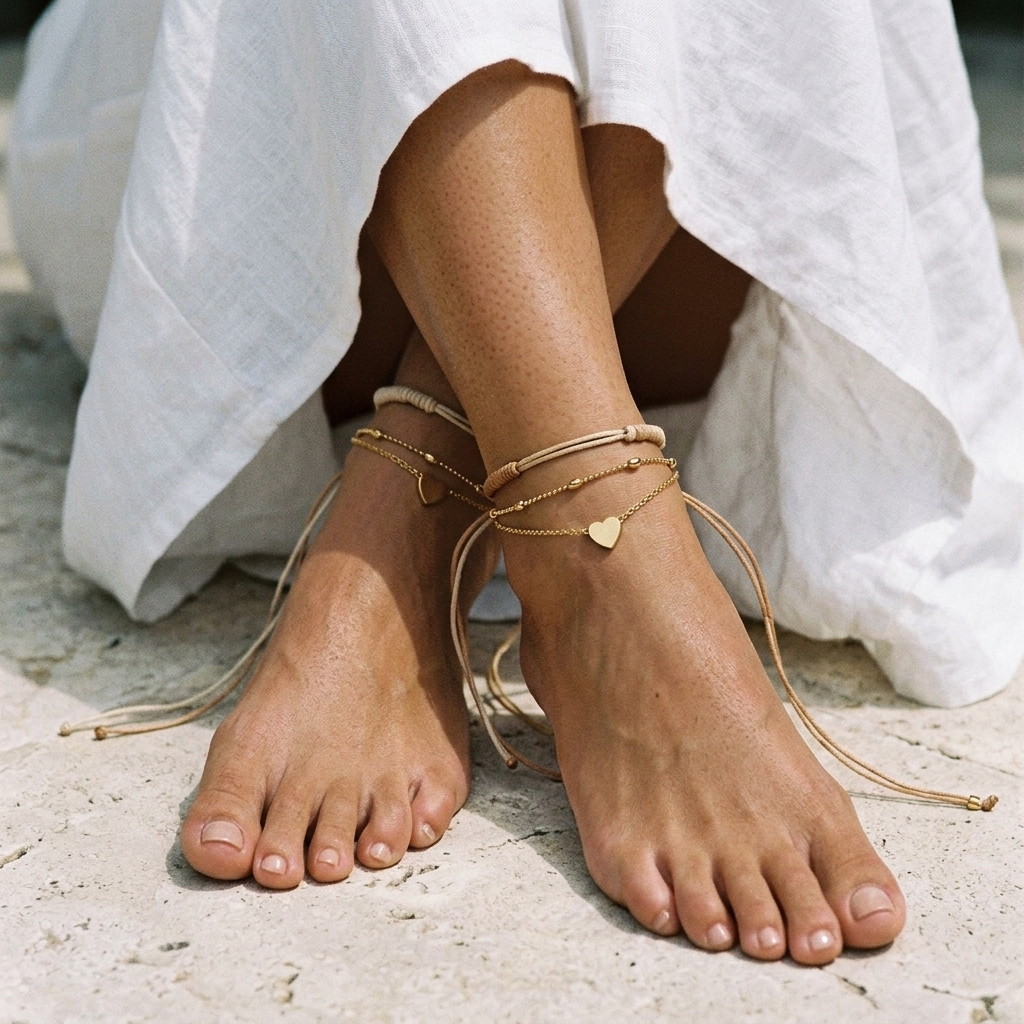 Alexandra Gold Anklet