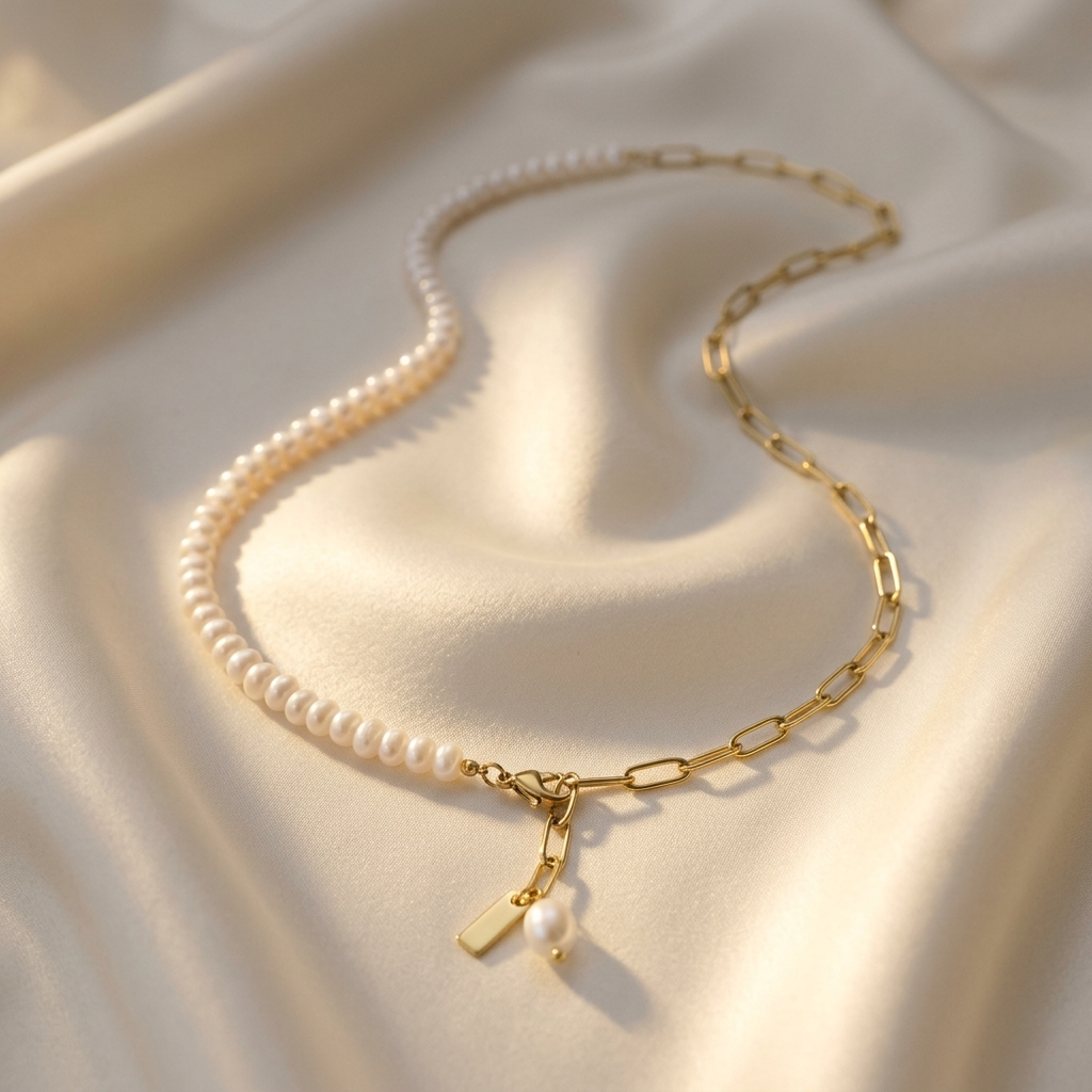 Amelia Pearl Double Anklet