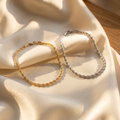 Alexandra Rope Gold Anklet