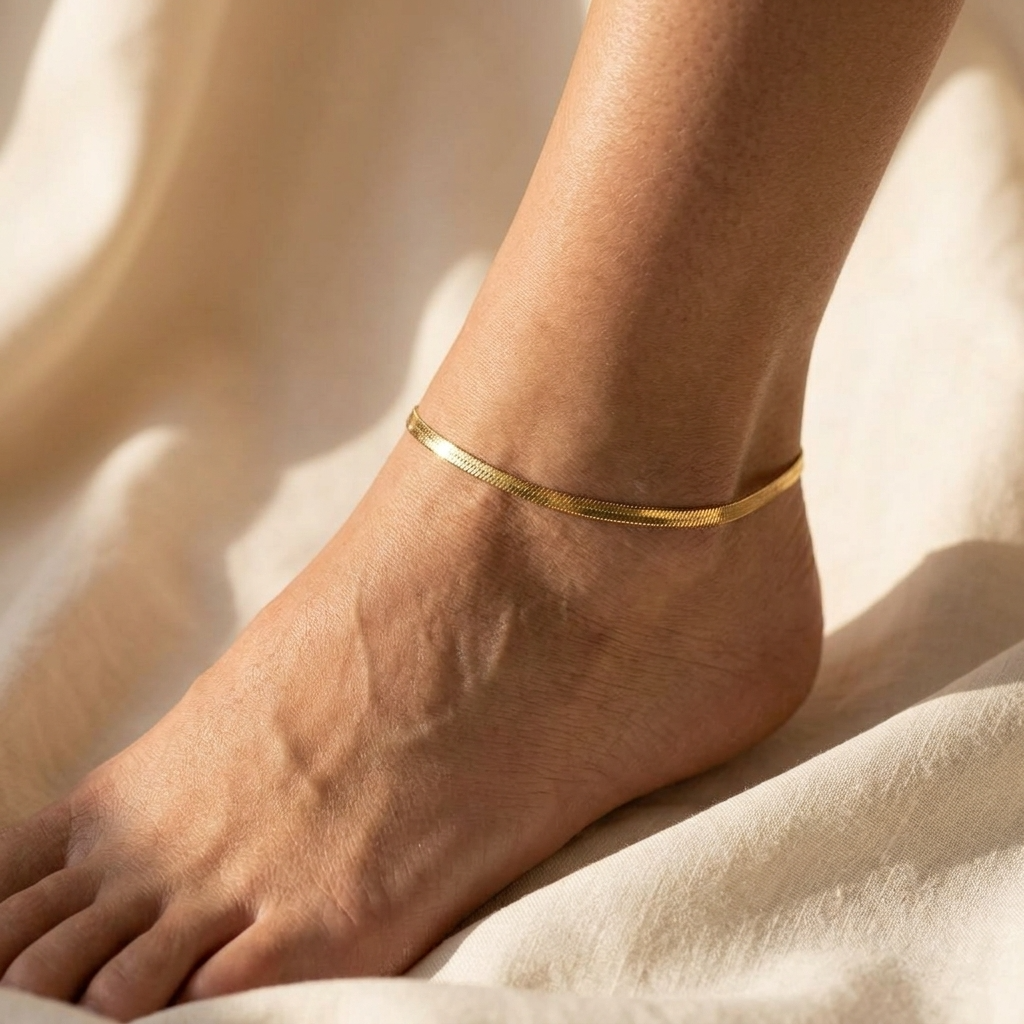 Catherine Twist Gold Anklet