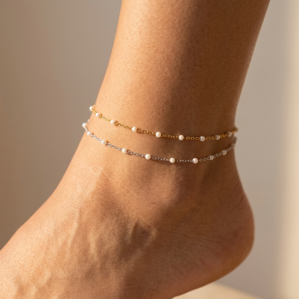 Augusta Pearl Anklet