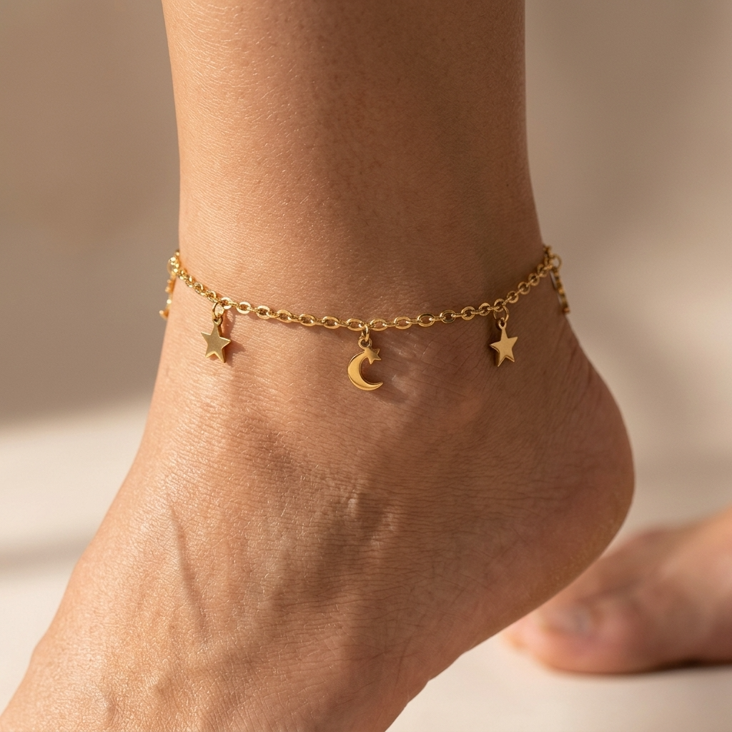 Amélie Celestial Gold Anklet