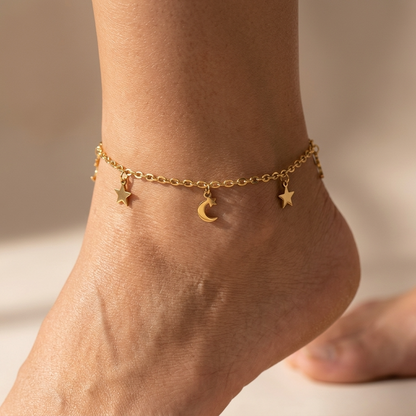 Amélie Celestial Gold Anklet