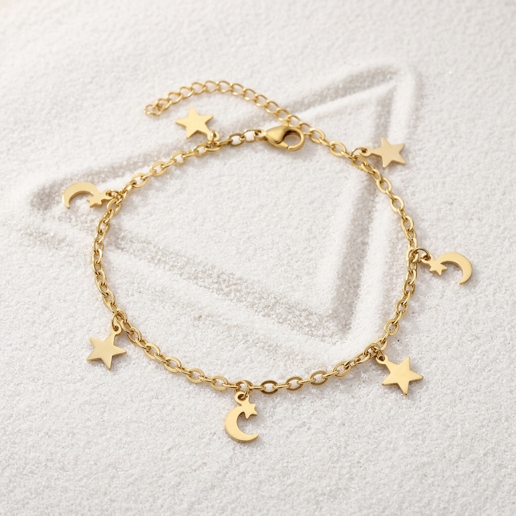 Amélie Celestial Gold Anklet