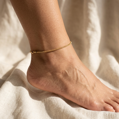 Louise Gold Link Anklet