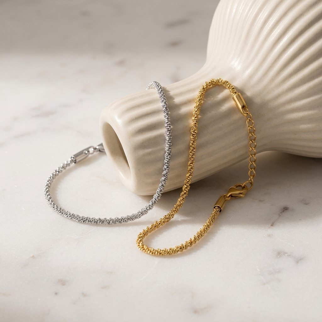 Louise Gold Link Anklet