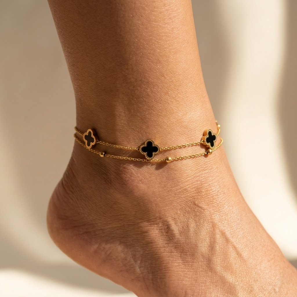 Marguerite Clover Anklet