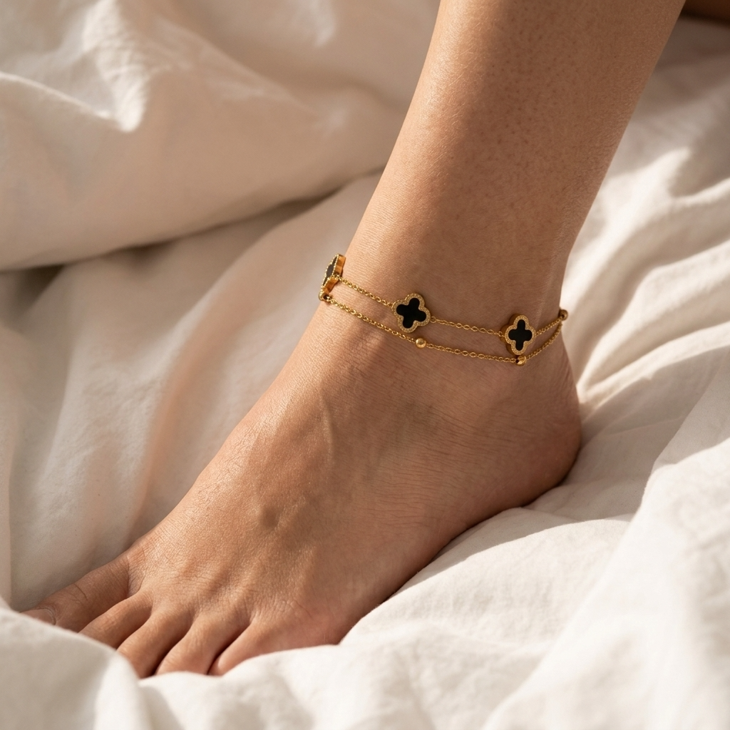 Marguerite Clover Anklet
