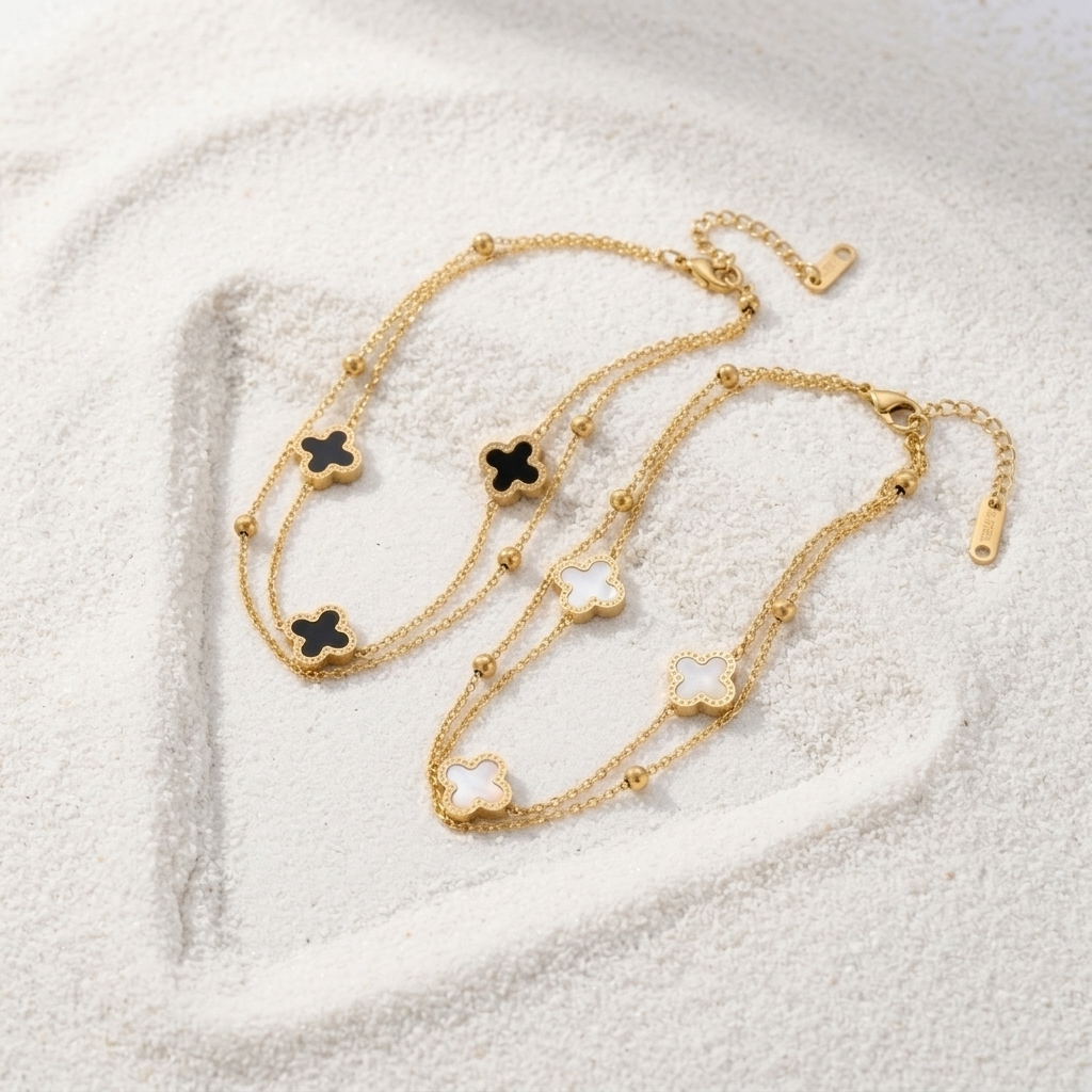 Marguerite Clover Anklet