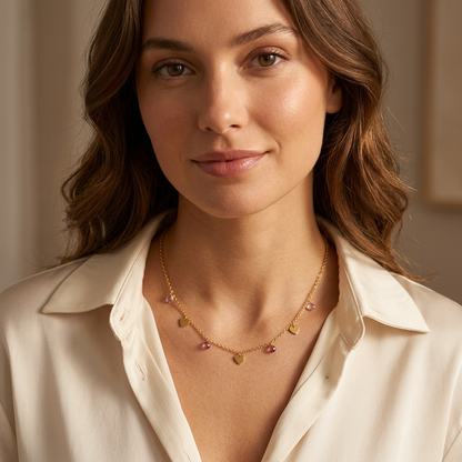 Gala Regal Hearts Necklace