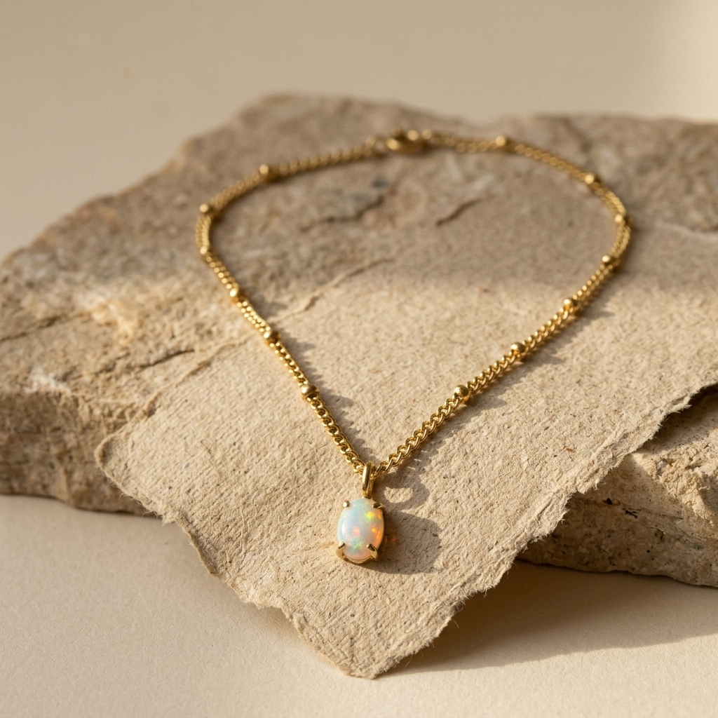 Elara Opal Pendant Necklace