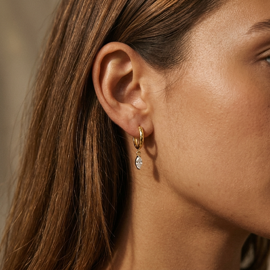 Beatrice Diamond Hoop Earrings