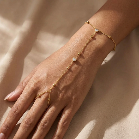 Lily Gold Hand Chain