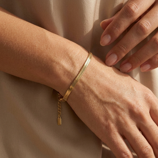 Charlotte Herringbone Bracelet