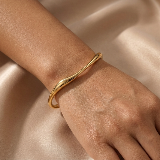 Ruby Twist Bangle