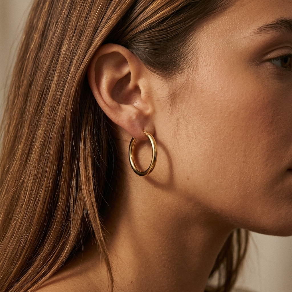 Charlotte Grand Hoop Earrings