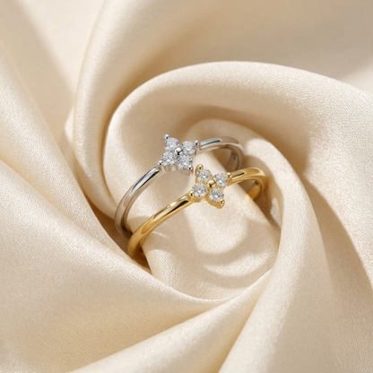 Matilda Crystal Flower Ring