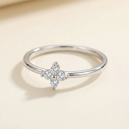 Matilda Crystal Flower Ring