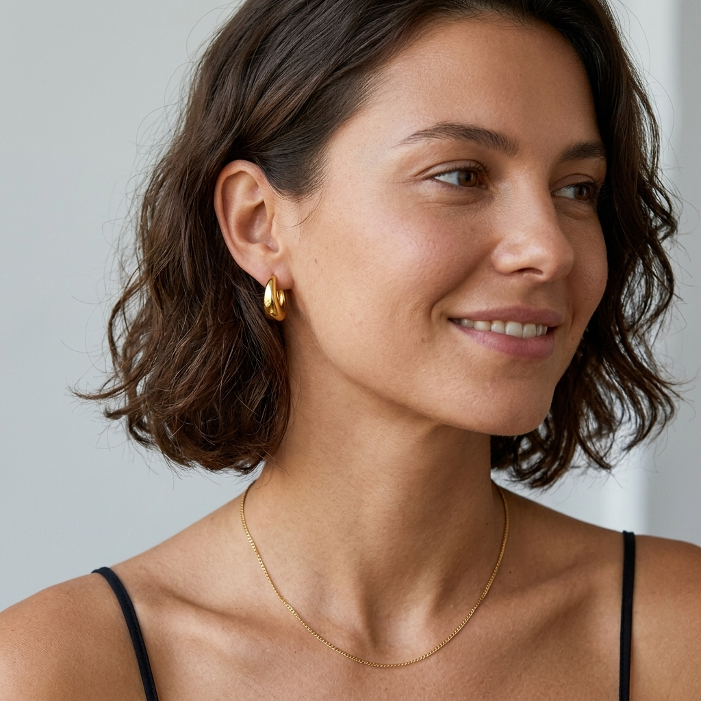 Eleanor Gold Hoop Earrings