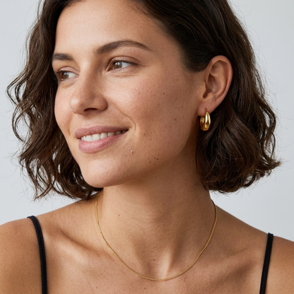 Eleanor Gold Hoop Earrings