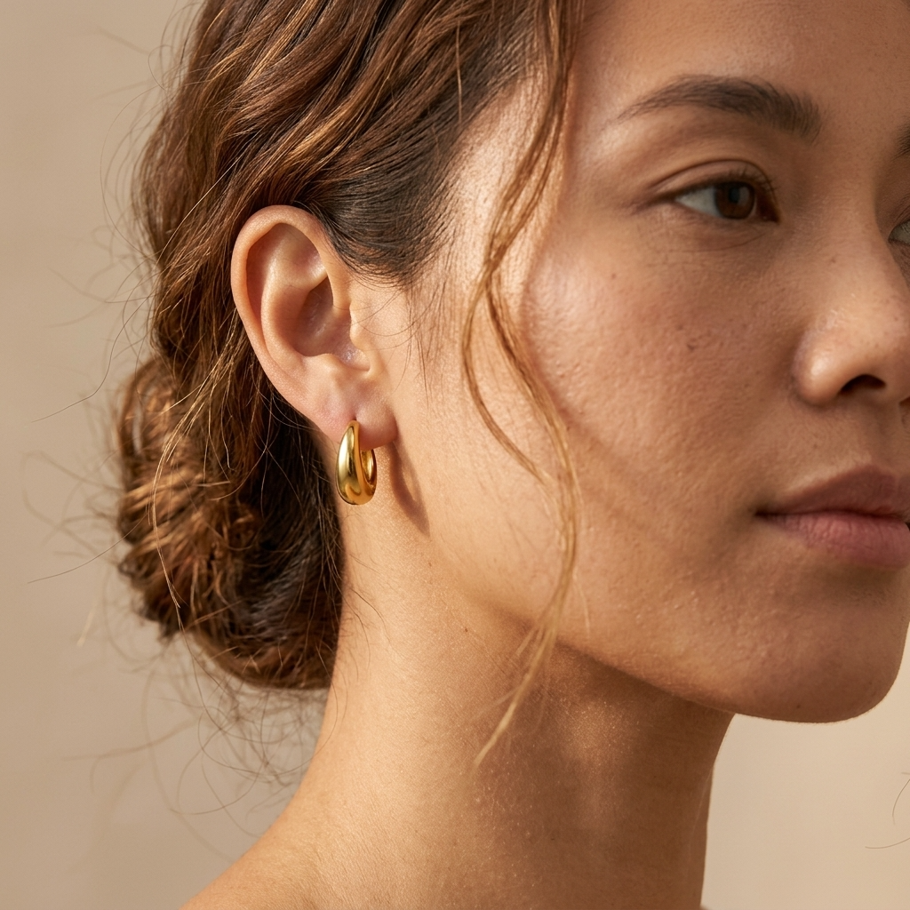Eleanor Gold Hoop Earrings
